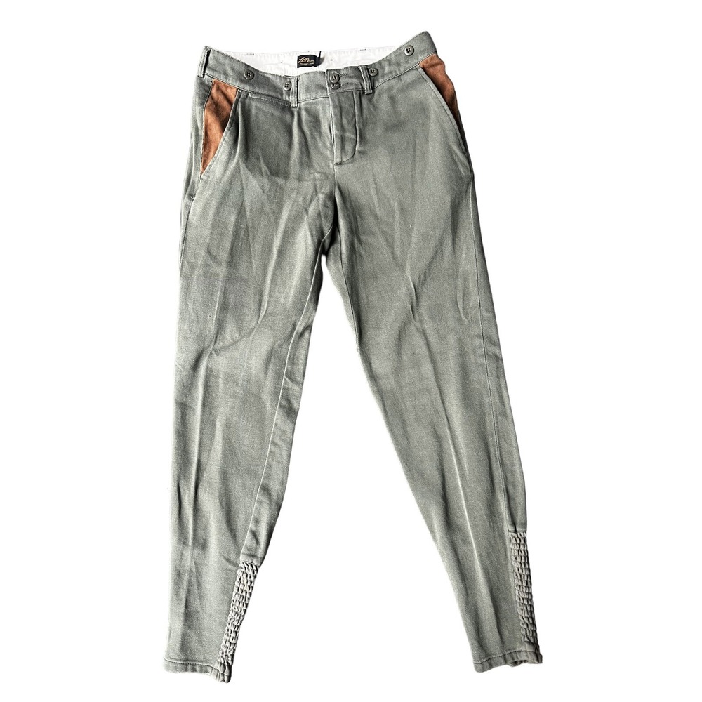 vintage ll bean cursive‎ womens field pant jogger size 6 cotton suede pocket